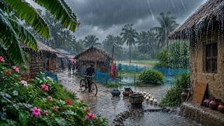 🌧️Living Through the Monsoon, Real Life in a Remote Village During Heavy Rain