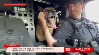 Veteran K9, and Good Boy, Gets His Traditional 10-42 Retirement Sendoff