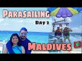 Maldives Vlog Day 2 | Centara Ras Fushi Resorts & Spa | Parasailing and Activities | Princelyfvlogs