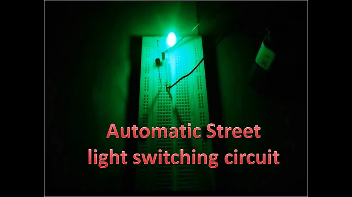 Automatic street lamp circuit by LDR and BC547 transistor