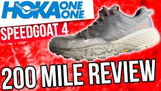 HOKA Speedgoat 4 Review after 200 Miles