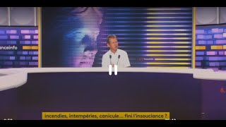Jancovici sur France Info : intempéries, canicules, fini l'insouciance ? - 29/08/2022