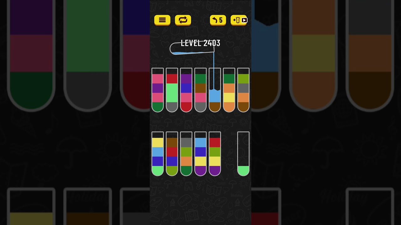 Water sort puzzle level 2403