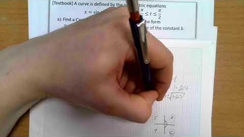 8.2 Parametric Equations Involving Trigonometric Functions Example 4 Walkthrough
