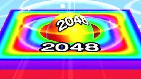 BALL RUN 2048  - All  Levels Gameplay IOS  (Part 55).