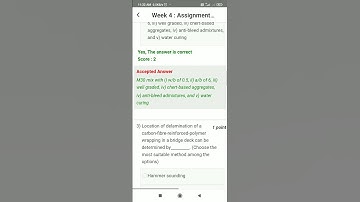 Week-4|Maintenance and Repair of Concrete Structures|Assignment| NPTEL|2024-25