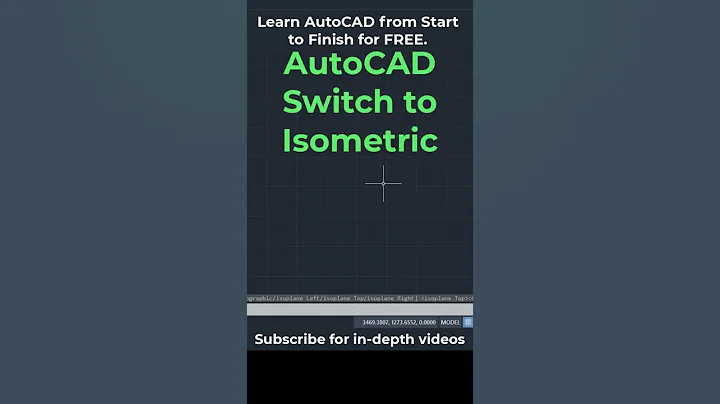 AutoCAD Switch to Isometric #Shorts