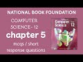 computer science 12 chapter 5 short questions | national book foundation |pak bright stars academy