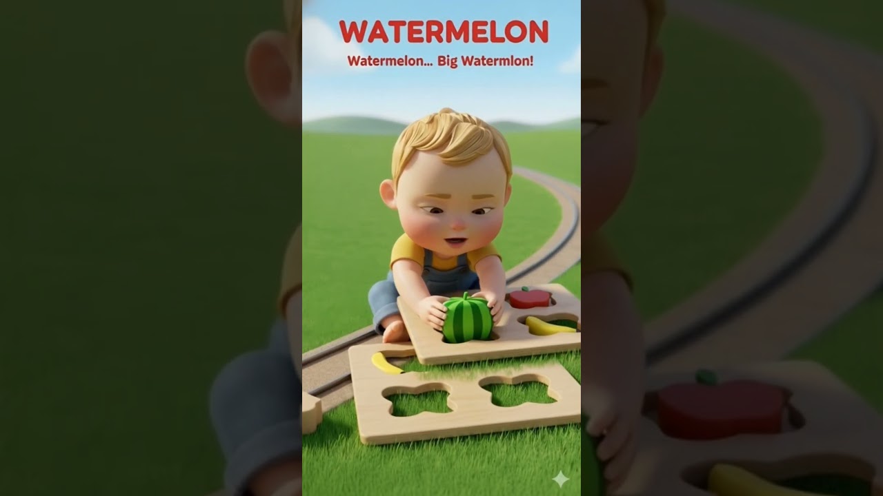 Learn Fruit Shapes Matching for Kids 🍎 Fruit Names for Toddlers 