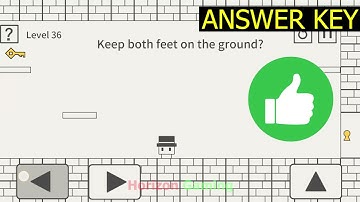 Brainy Hat Level Puzzle LEVEL 36 Keep both feet on the ground - Gameplay Walkthrough Android IOS