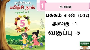 ennum eluthum 5th standard science term 2 unit 1 unavu | உணவு |ennum eluthum science workbook