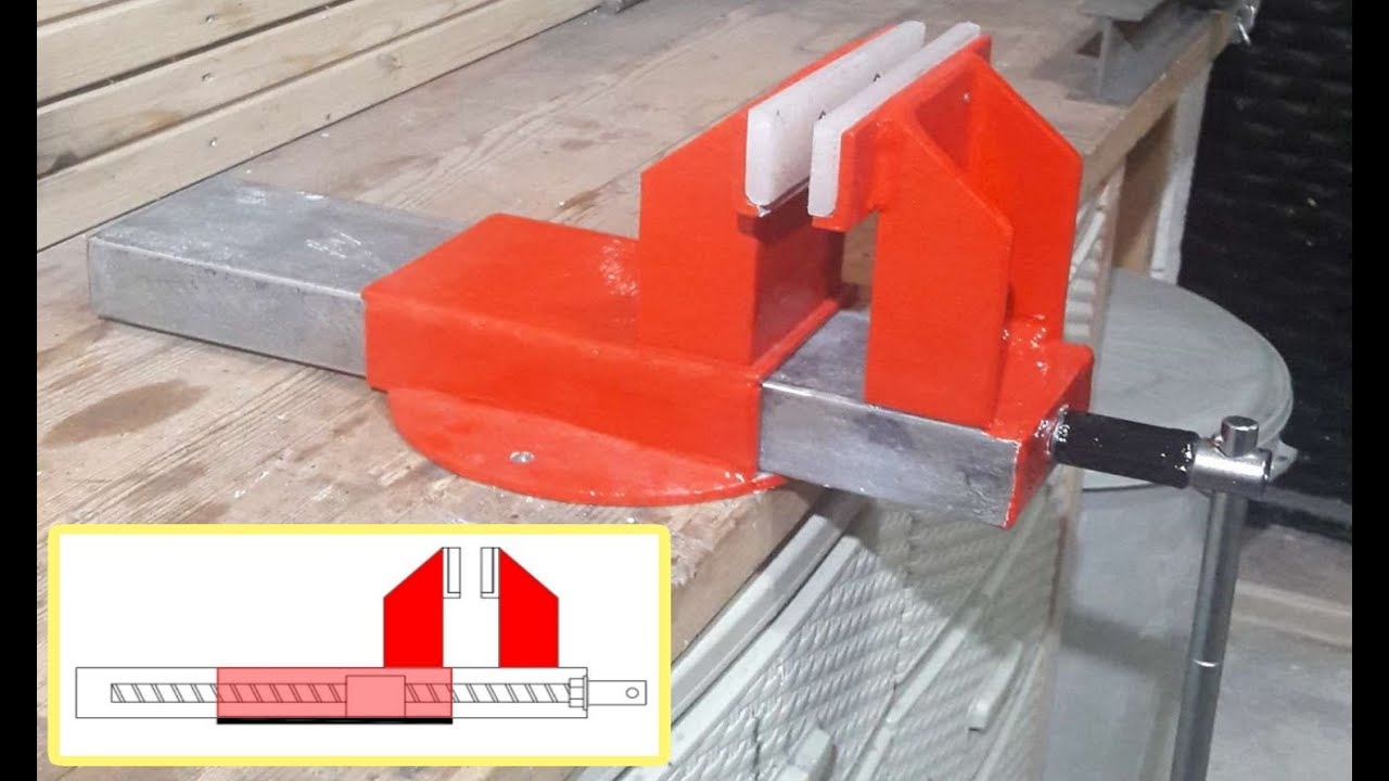DIY Build Steel Bench Vise YouTube