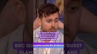 BBC Question Time Guest Slams Reform UK and Conservatives Over Migration Debate