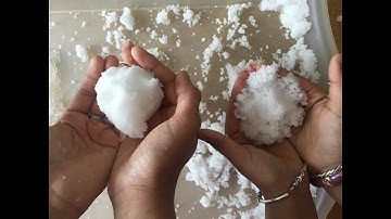 Instant snow experiment (Just add water )