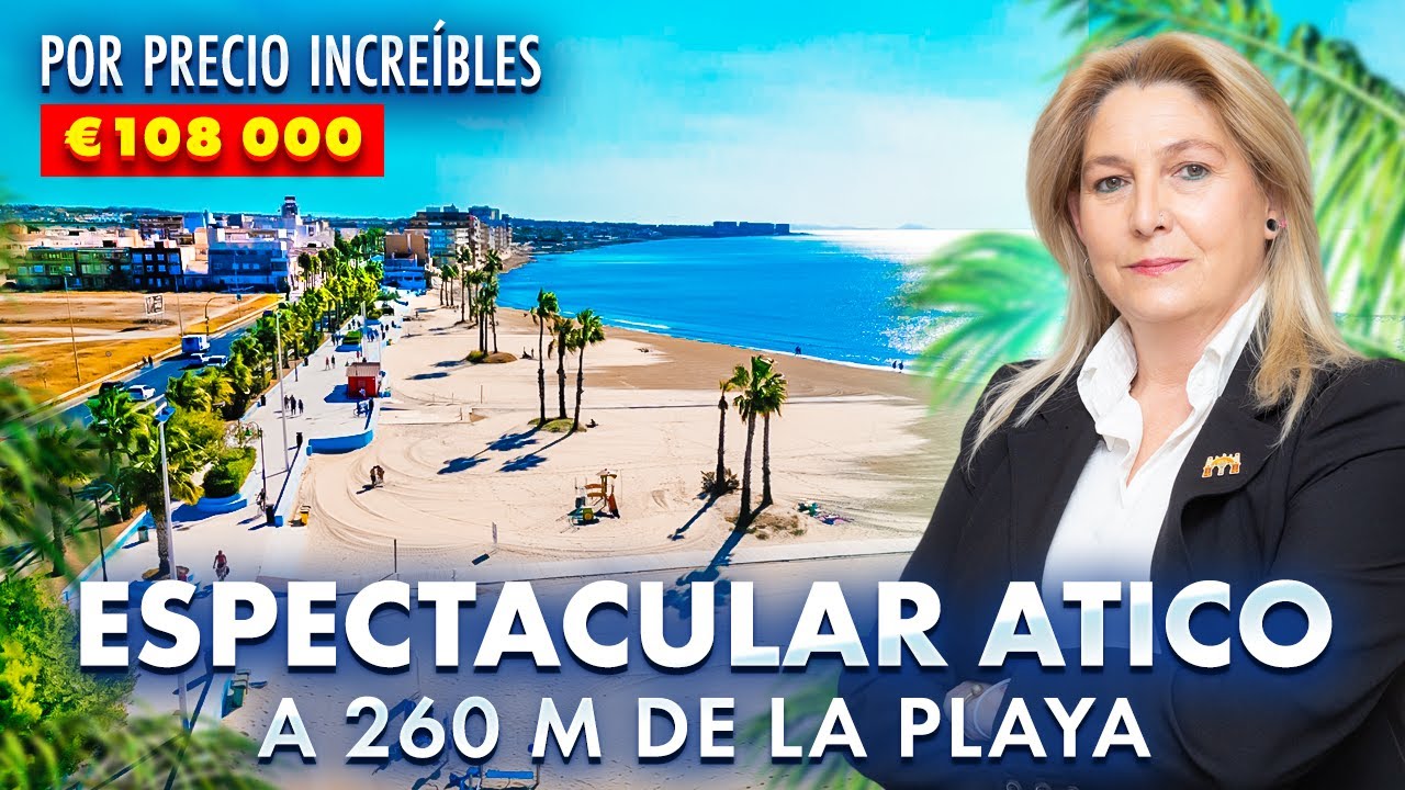 Espectacular Ático 😍  en Torrevieja de 2 dormitorios a 260 m de la playa 🏖por € 108 000