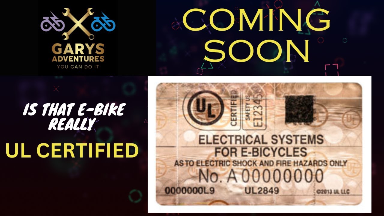 electric bicycle certification 