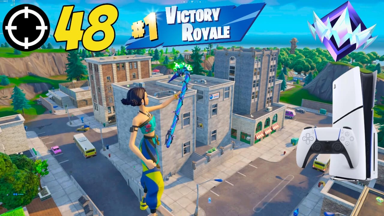 48 Elimination Fortnite Unreal Ranked Reload On Ps5 Slim | Keyboard & Mouse Gameplay | 120 FPS | 4K