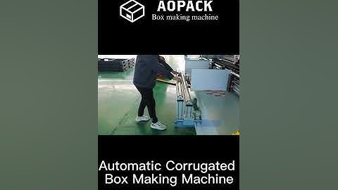 Aopack automatic corrugated cardboard box making machine #shorts