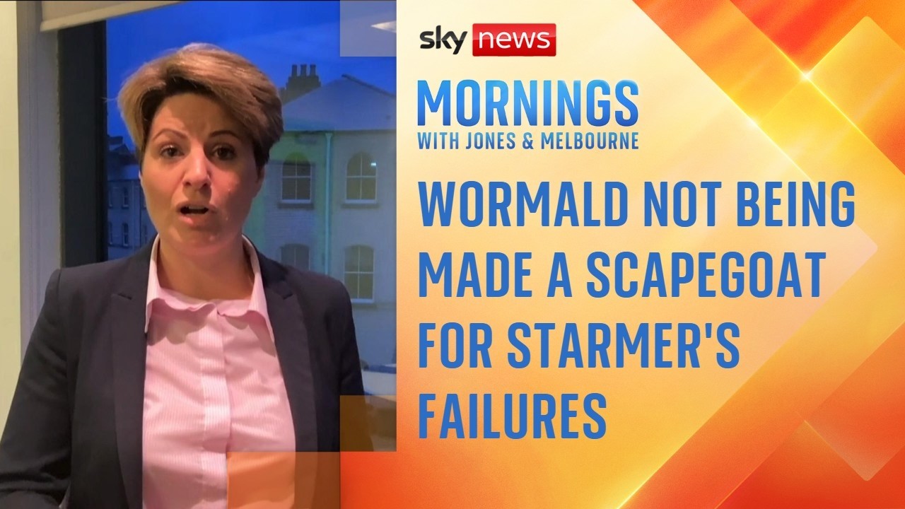 Minister: Wormald not being made a scapegoat for Starmer's failures