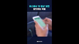 버스에서 '이 영상' 봤다가는...처벌받는다 #shorts screenshot 3