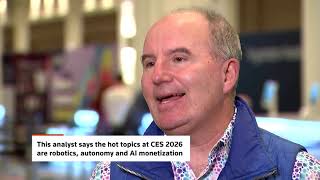 Robotics autonomy AI monetization big ideas at CES analyst REUTERS
