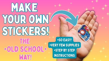 DIY STICKERS! The EASY OLD School Way! | Updated flip of my Sticker Book