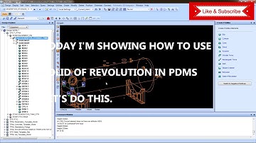 HOW TO USE SOLID OF REVOLUTION IN PDMS