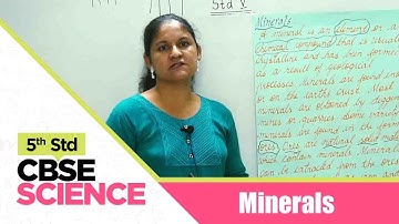 5th Std CBSE Science Syllabus |  Minerals | CBSE Science Part-97