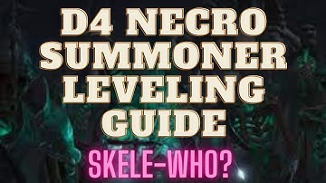 Diablo 4 Necromancer Summoner Leveling Build