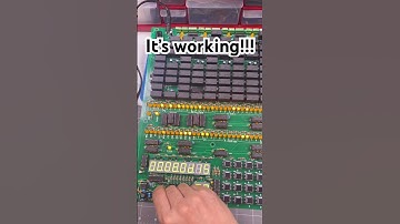 It’s working! Single board relay computer designed by Joe Allen #shorts #electronics