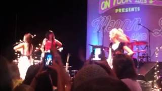 Megan and Liz singing "Release You" at the Castle Theatre