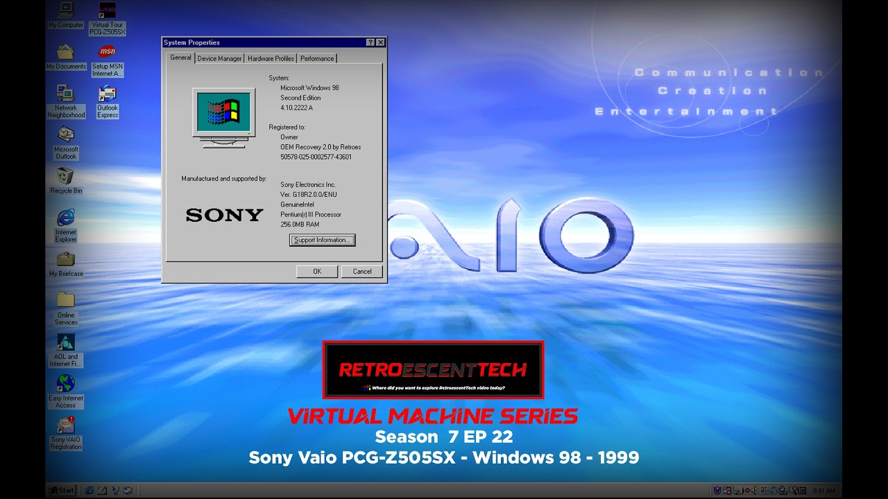RetroescentTech VM Series - Season 7 EP22 - Sony Vaio PCG-Z505SX