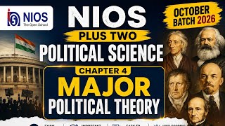 NIOS Political Science Chapter 4 |Major Political Theory | October 2026 Batch | Full Malayalam Class