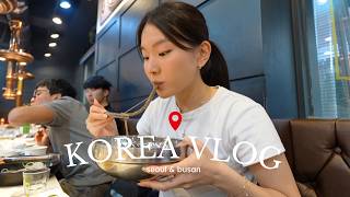 korea vlog │ exploring seoul & busan, cherry blossoms, nights out with friends, shopping and eating