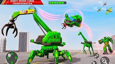 Spider Crane Robot Car Game – Giraffe Robot Games devbuz Gameplay #1