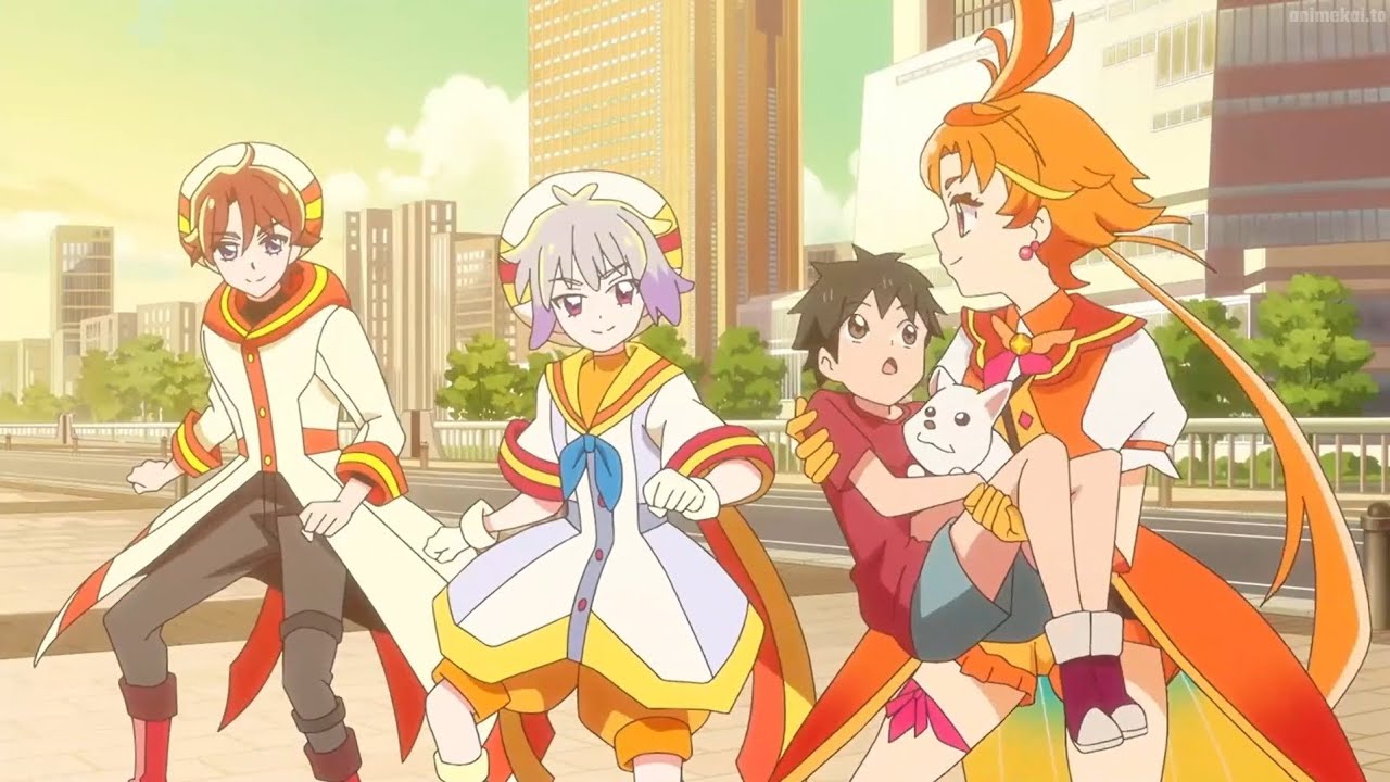 Daifuku(human form) and Satoru meet and transform in movie 