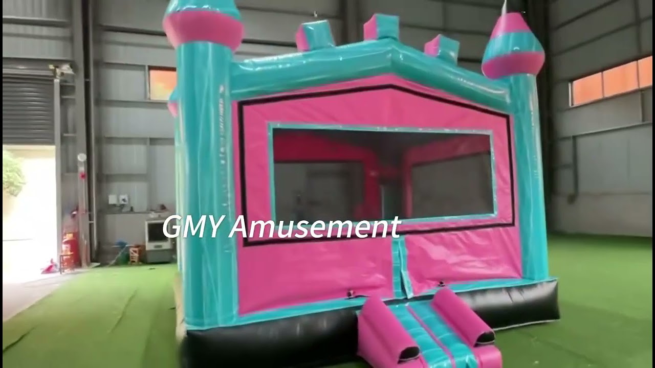 Girl Pink Inflatable Bounce House Inflatable Trampoline Bouncy Castle for Kids GMY Inflatables