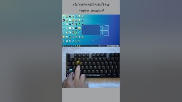 Open ms word instantly with keyboard shortcuts keys #computer #education #msword #asmr