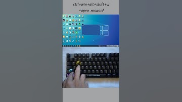 Open ms word instantly with keyboard shortcuts keys #computer #education #msword #asmr