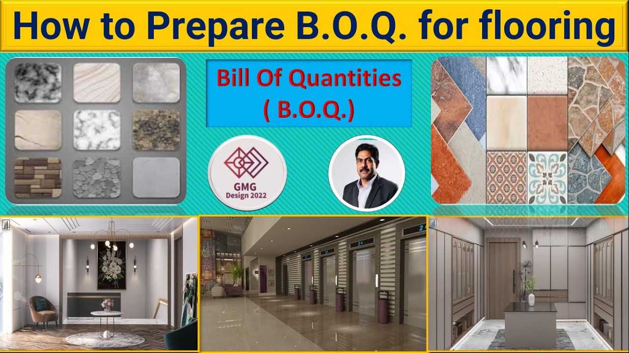 How to prepare the BOQ for Flooring Floor calculation Quantity