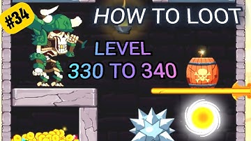 How to loot || level 330 to 340 || part thirty four || smart game || pin pull & hero rescue