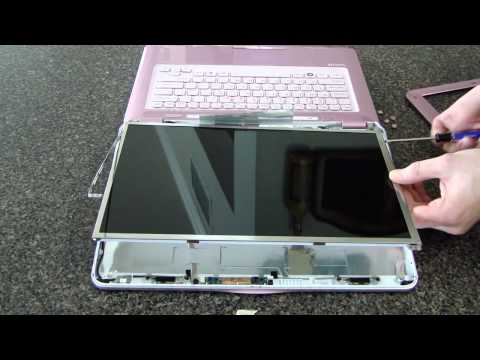 Laptop Screen Replacement / How To Replace Laptop Screen Sony VGN-CS215J