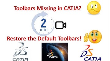 How to get back the lost tools in CATIA? | Hidden Toolbars | Visible Toolbars