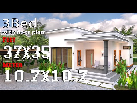 house-design-plans-35x35-feet-2-bedrooms-10.7x10.7-meters-flat-roof