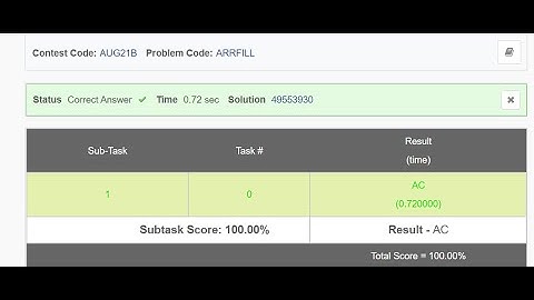 Array Fill | CodeChef August Long Challenge 2021 - Code