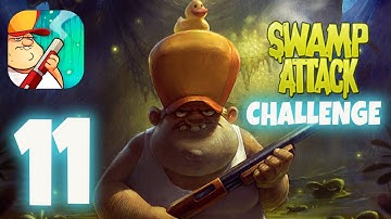 Swamp Attack - Gameplay Walkthrough Episode #11 - Challenge Levels 1-7 (iOS, Android)