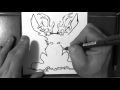 The mighty jackalope  timelapse drawing
