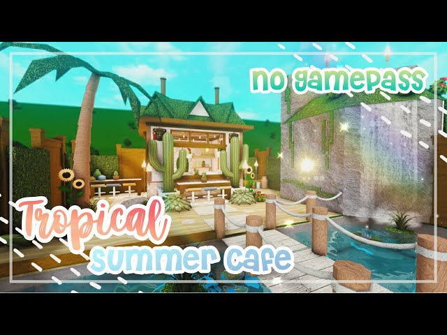 No Gamepass Mini Starbucks ☕, 30k, Speedbuild & Tour, Roblox Bloxburg