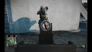 Battlefield Bad Company 2 BETA - Bullet Damage Test - Leg - 8 bullets