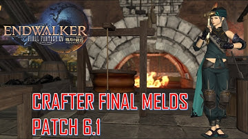 Final Fantasy XIV - Final Crafter Melds Patch 6.1 & Lv.90 ★★ 70 Durability 4300 Difficulty Macro